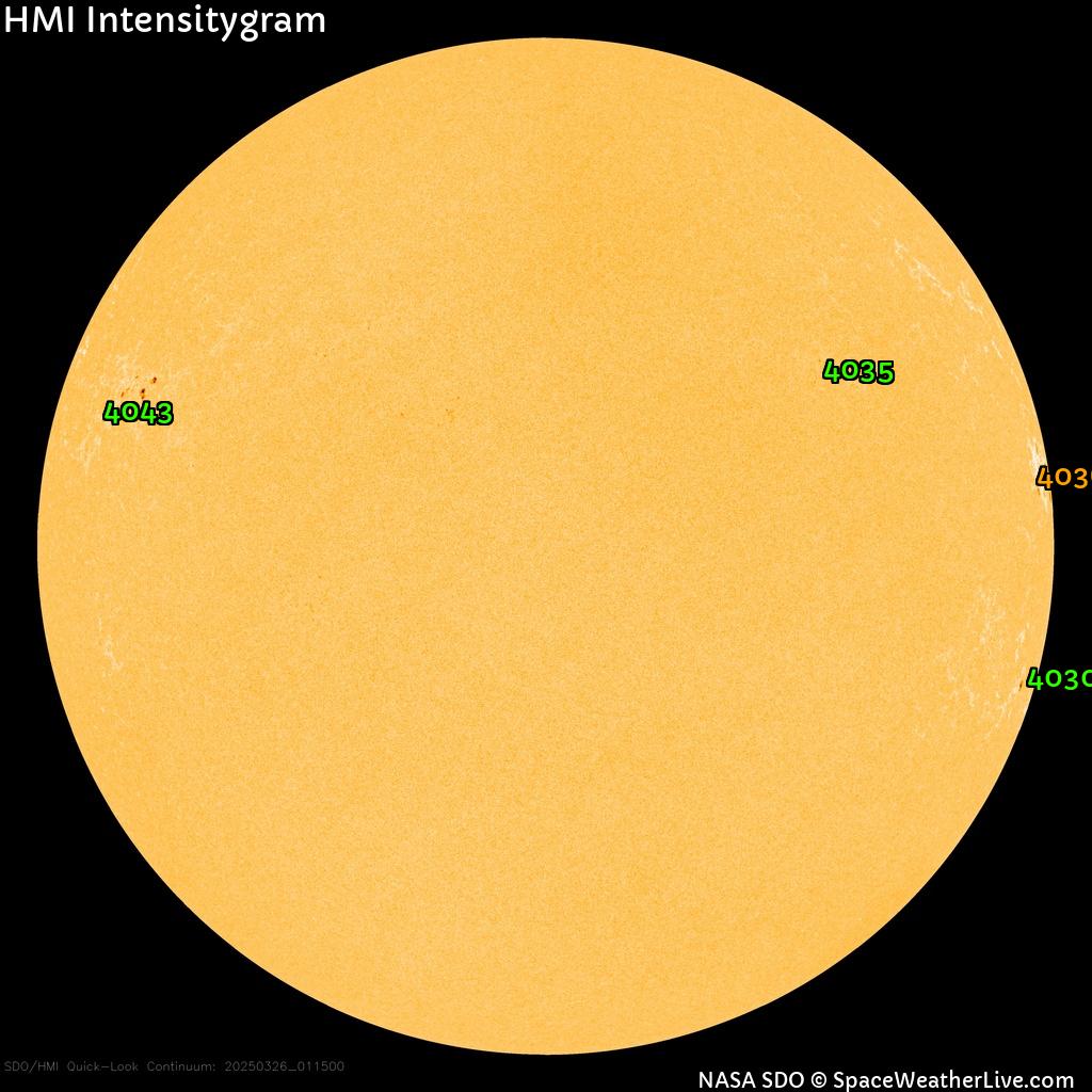 Sunspot regions