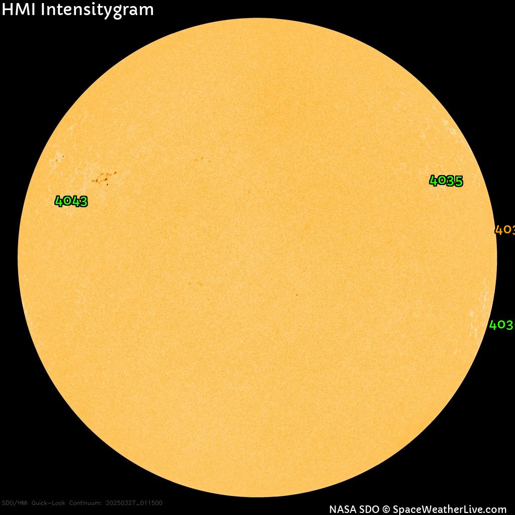Sunspot regions