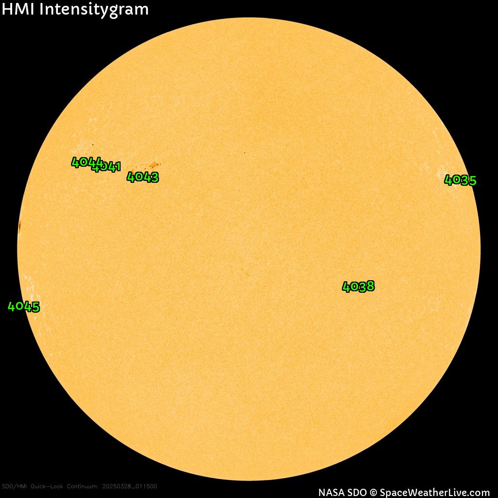 Sunspot regions