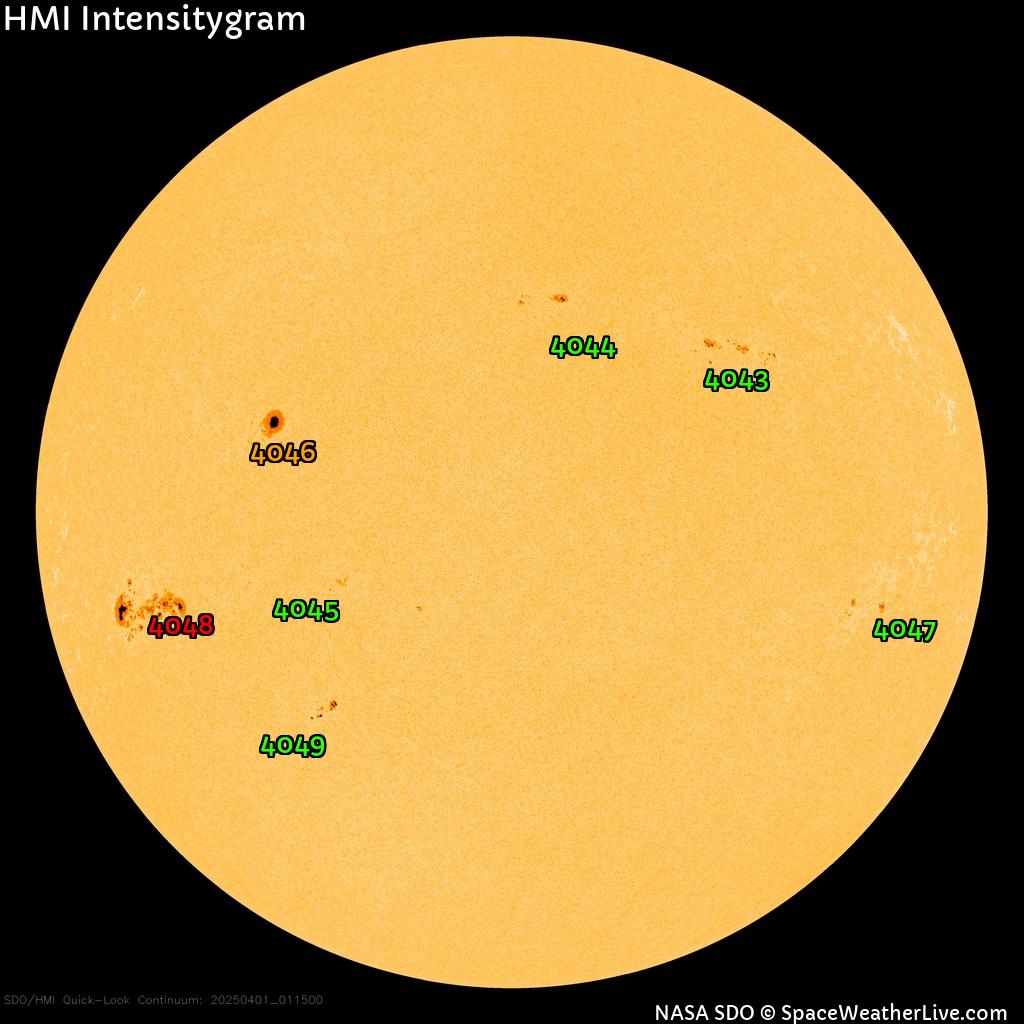 Sunspot regions